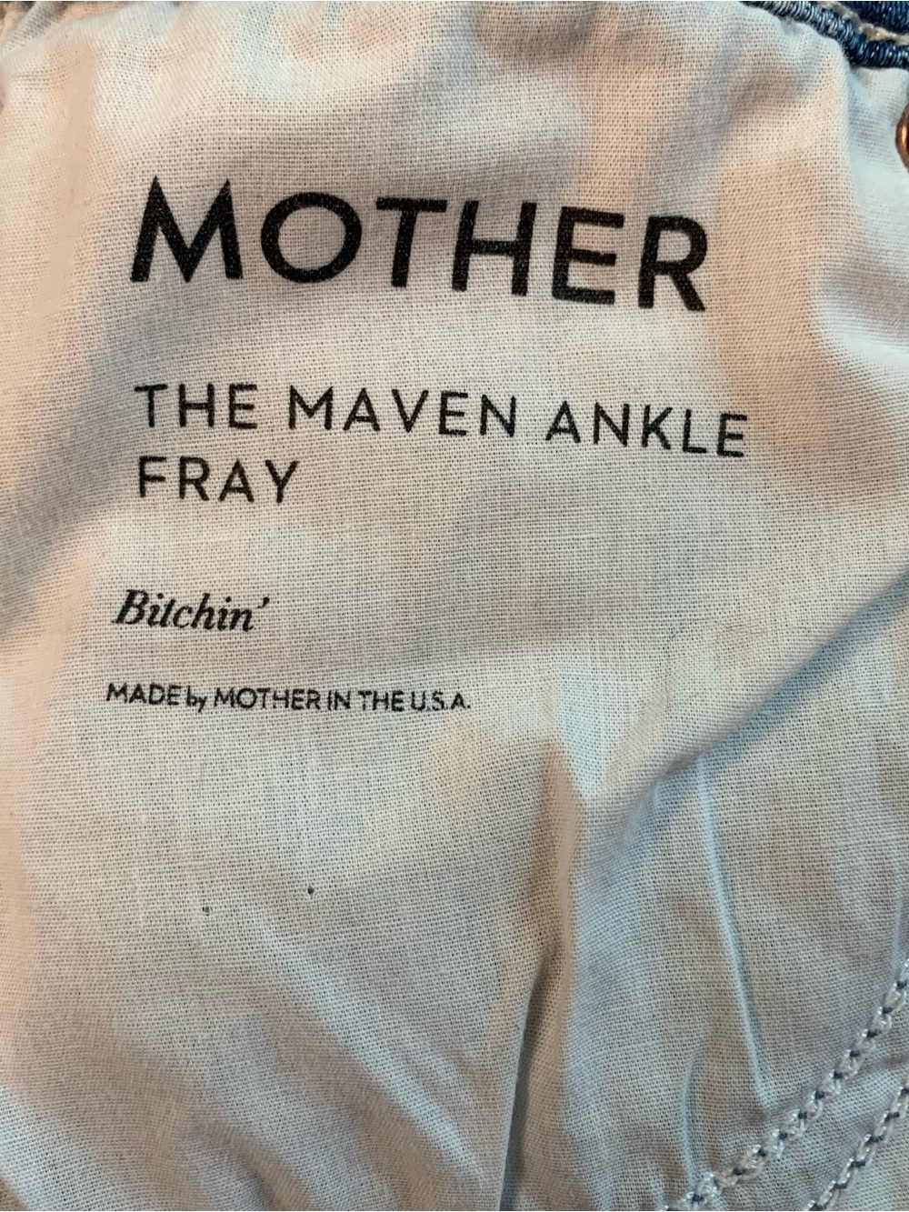 MOTHER The Maven Ankle Fray Bitchin’ size 25 - Picture 10 of 10